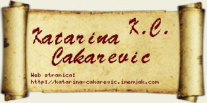 Katarina Čakarević vizit kartica
